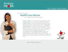 Tablet Screenshot of predictivehealth.com